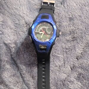 Blue and Black Sport Watch - Unbranded